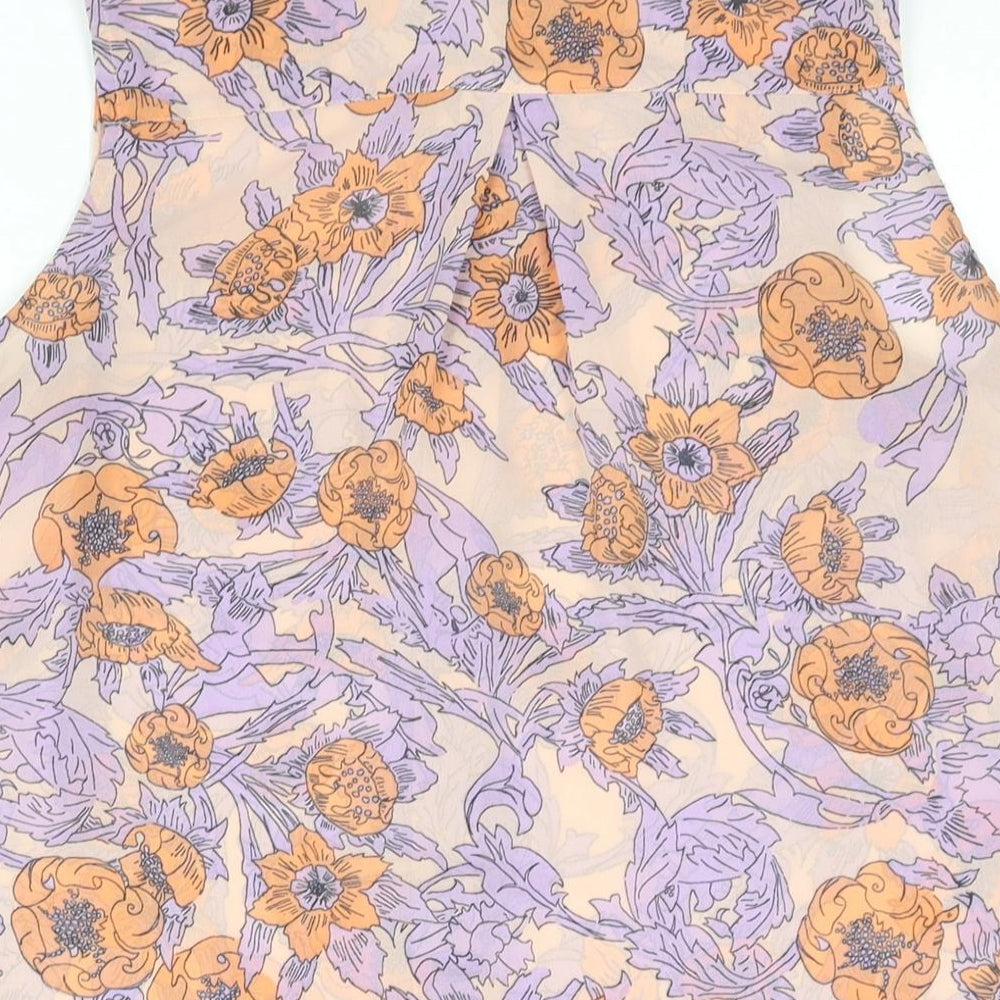 Womens UK Size 6 H&M Multicoloured Basic Blouse