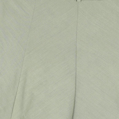 Marks and Spencer Womens Beige Polyester A-Line Skirt Size 14 Zip - Belted