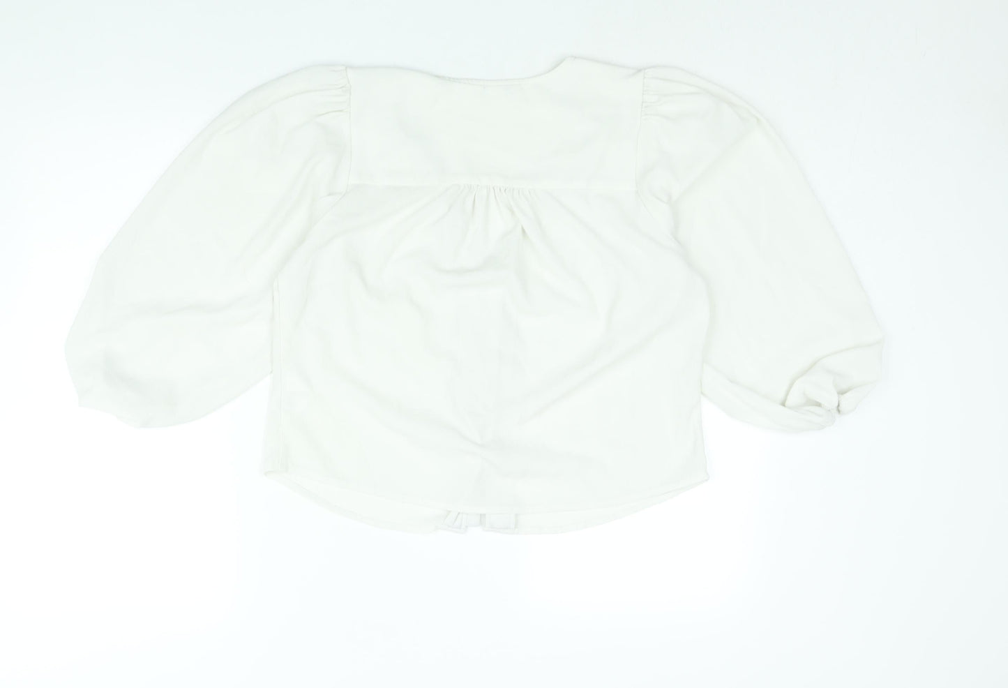 Womens UK Size M Monki White Basic Blouse