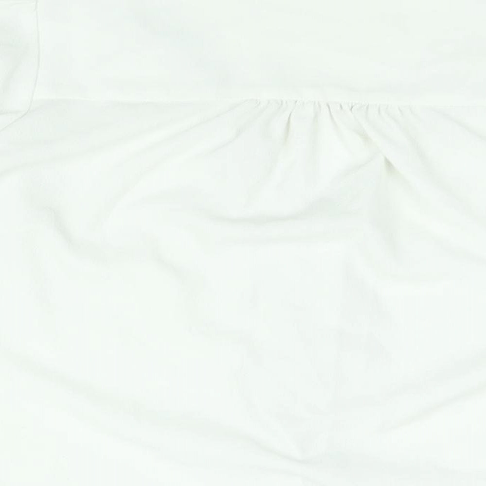 Womens UK Size M Monki White Basic Blouse