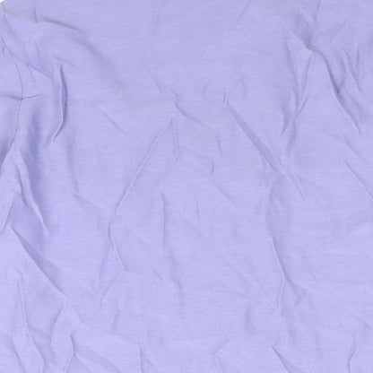 Womens UK Size 18 Sara Purple Basic Button-Up