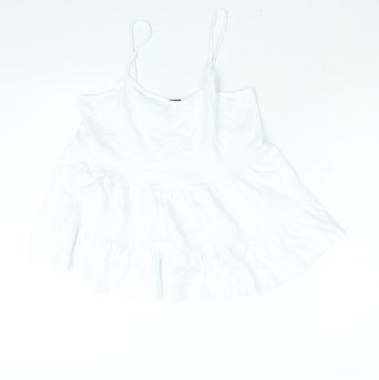 Womens UK Size 10 New Look White Camisole Blouse