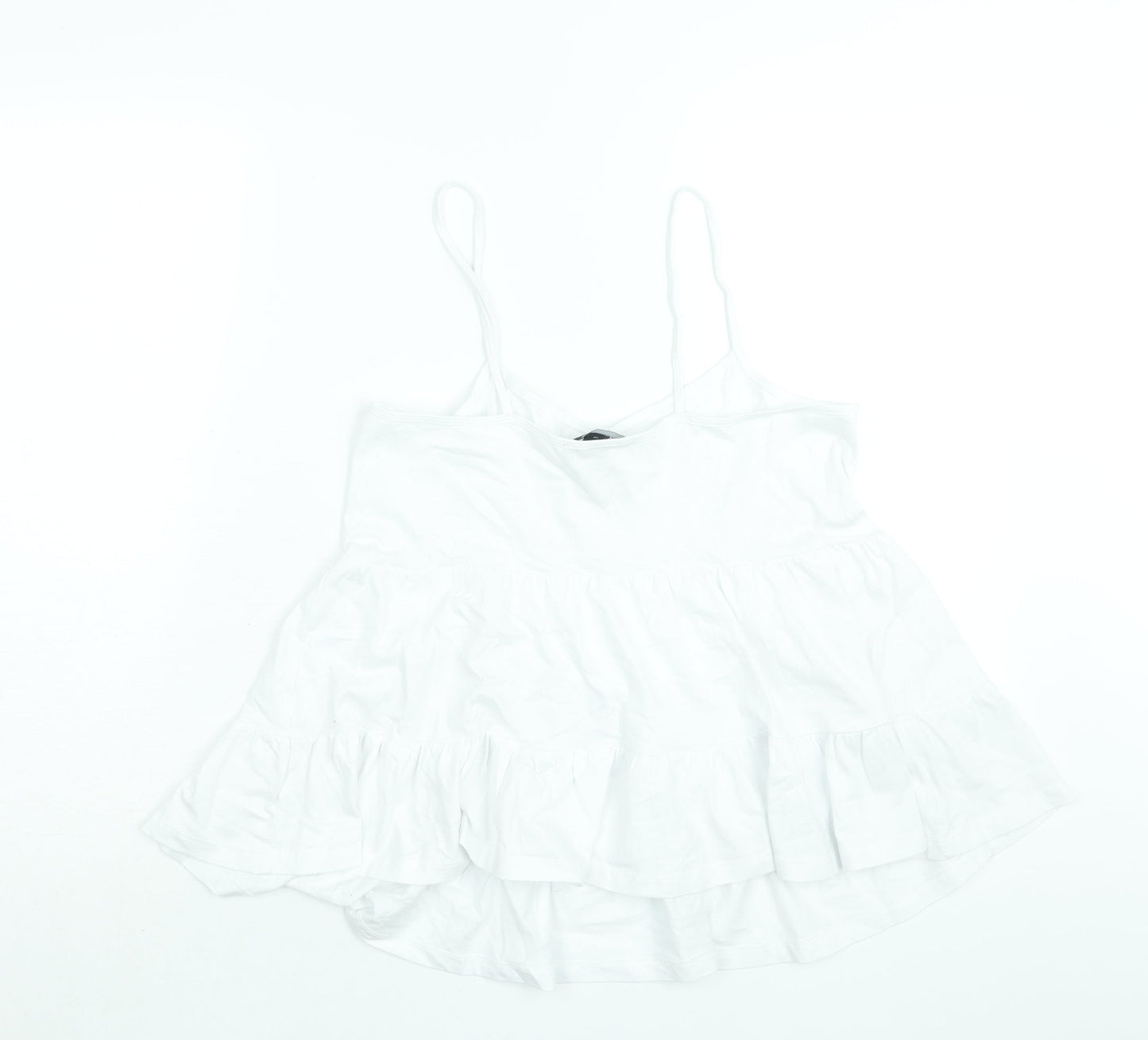 Womens UK Size 10 New Look White Camisole Blouse