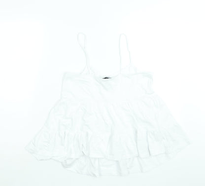 Womens UK Size 10 New Look White Camisole Blouse