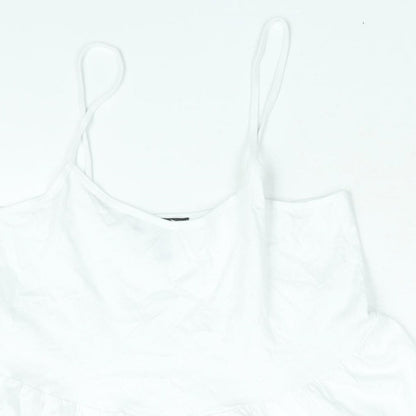 Womens UK Size 10 New Look White Camisole Blouse
