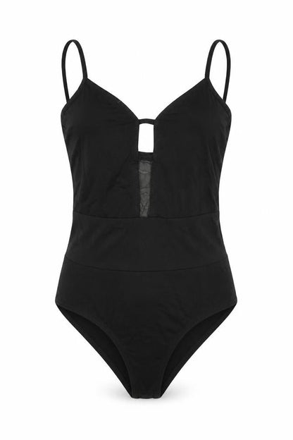Womens UK Size 6 Miss Selfridge One-Piece Black Bodysuit