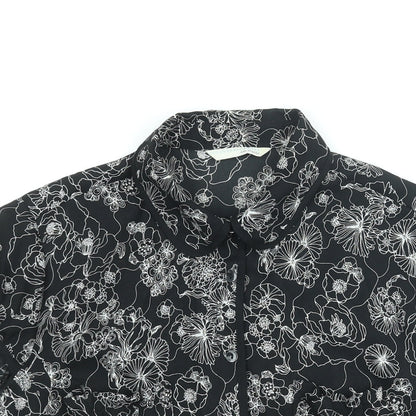 Womens UK Size 14 AMARANTO Black Basic Blouse