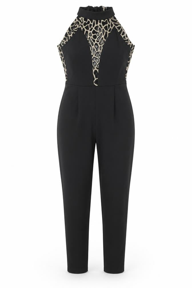 Womens UK Size 10 Lipsy One-Piece Black Jumpsuit