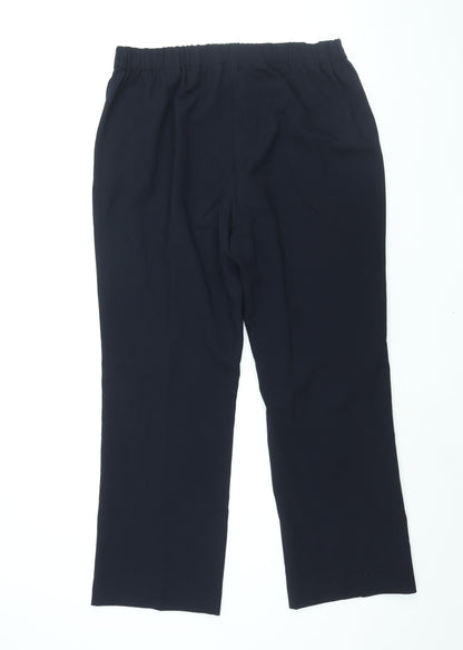 Womens UK Size 12 Bonmarché Regular Fit  Blue Trousers