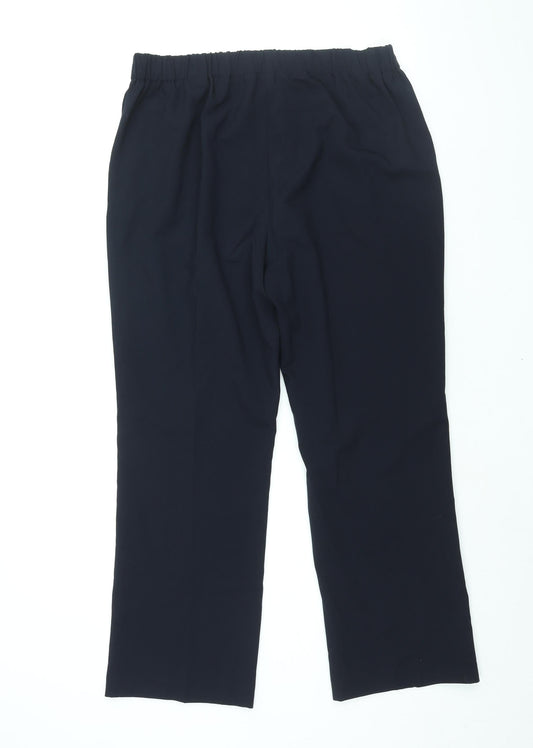 Womens UK Size 12 Bonmarché Regular Fit  Blue Trousers