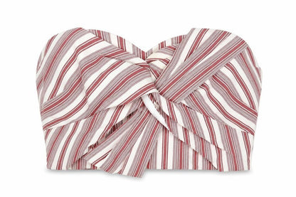 Womens UK Size 12 Miss Selfridge Red Cropped Blouse