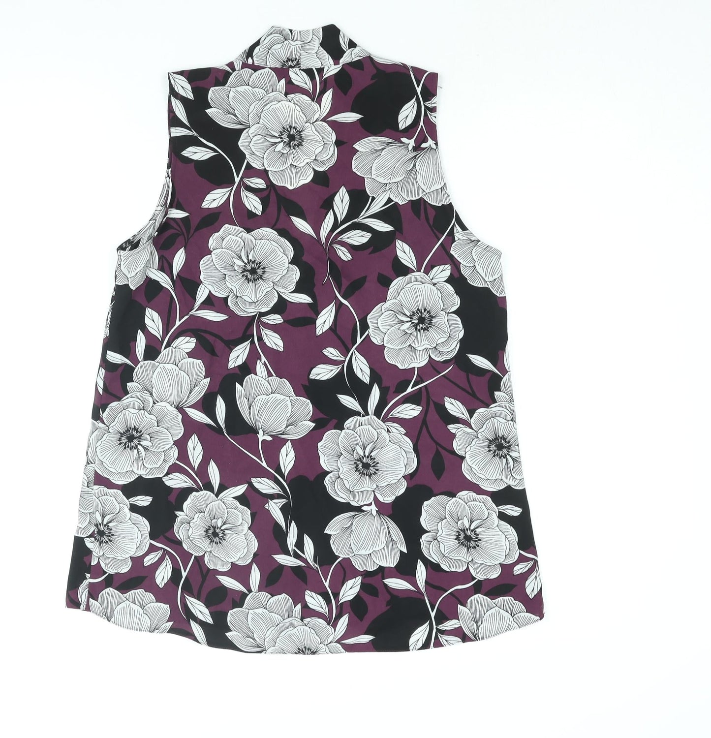 Womens UK Size 10 Debenhams Purple Camisole Blouse