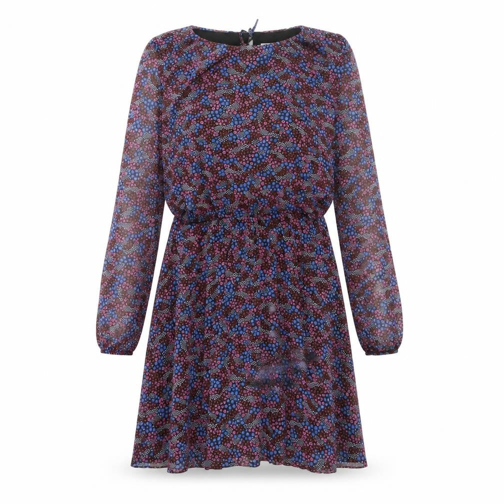 La Redoute Womens Multicoloured Floral Polyester Shift Size 14 Round Neck Tie