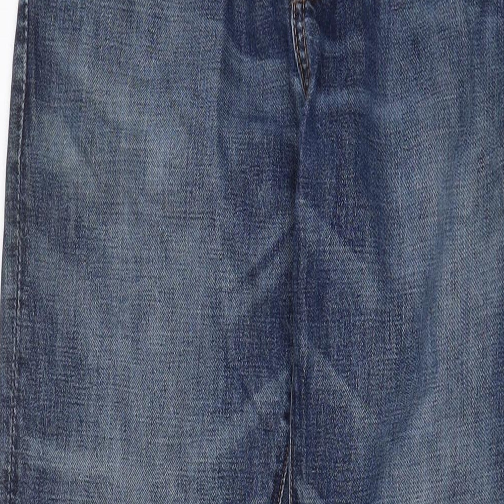 Gap Mens Blue Cotton Straight Jeans Size 28 in L32 in Regular Zip