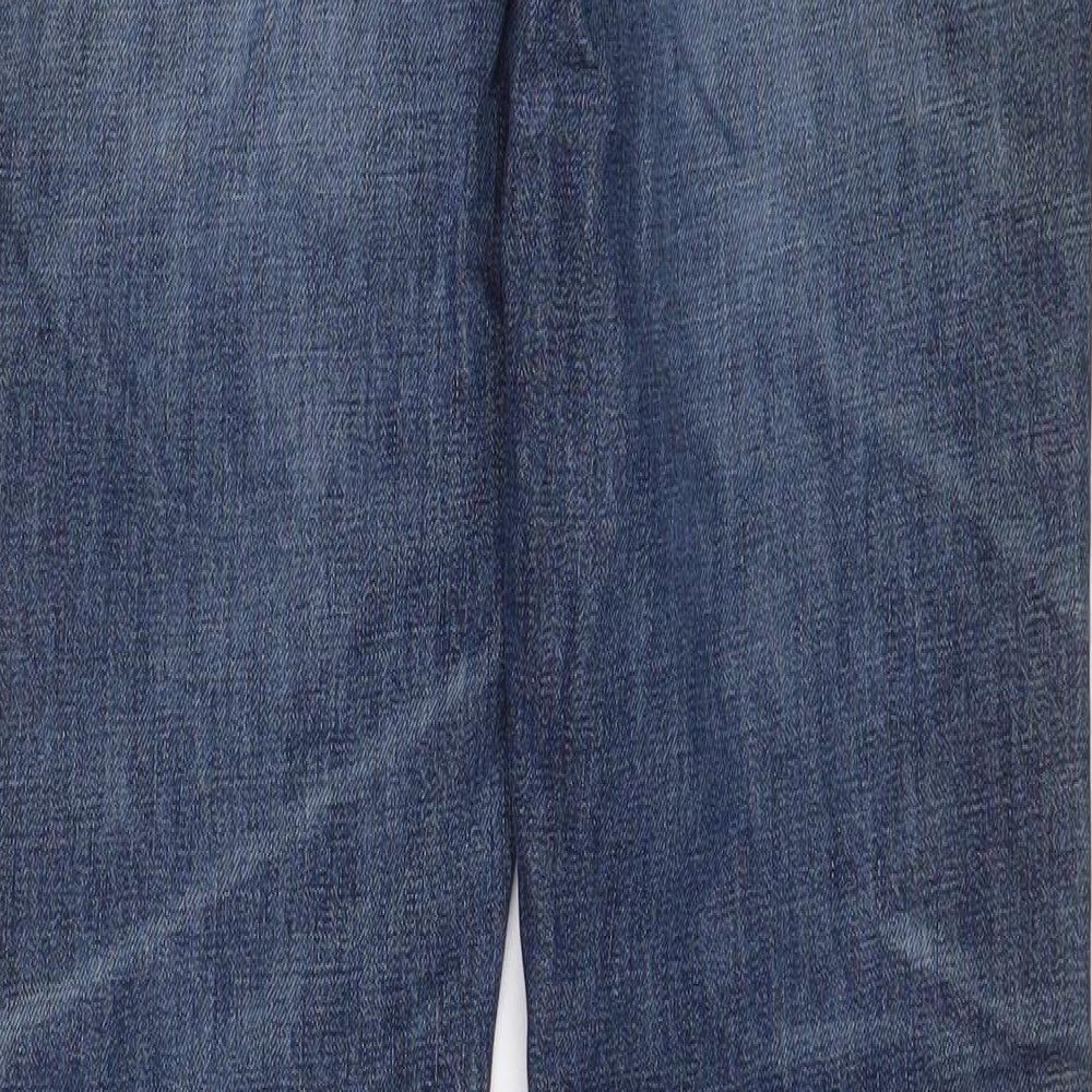 Gap Mens Blue Cotton Straight Jeans Size 28 in L32 in Regular Zip