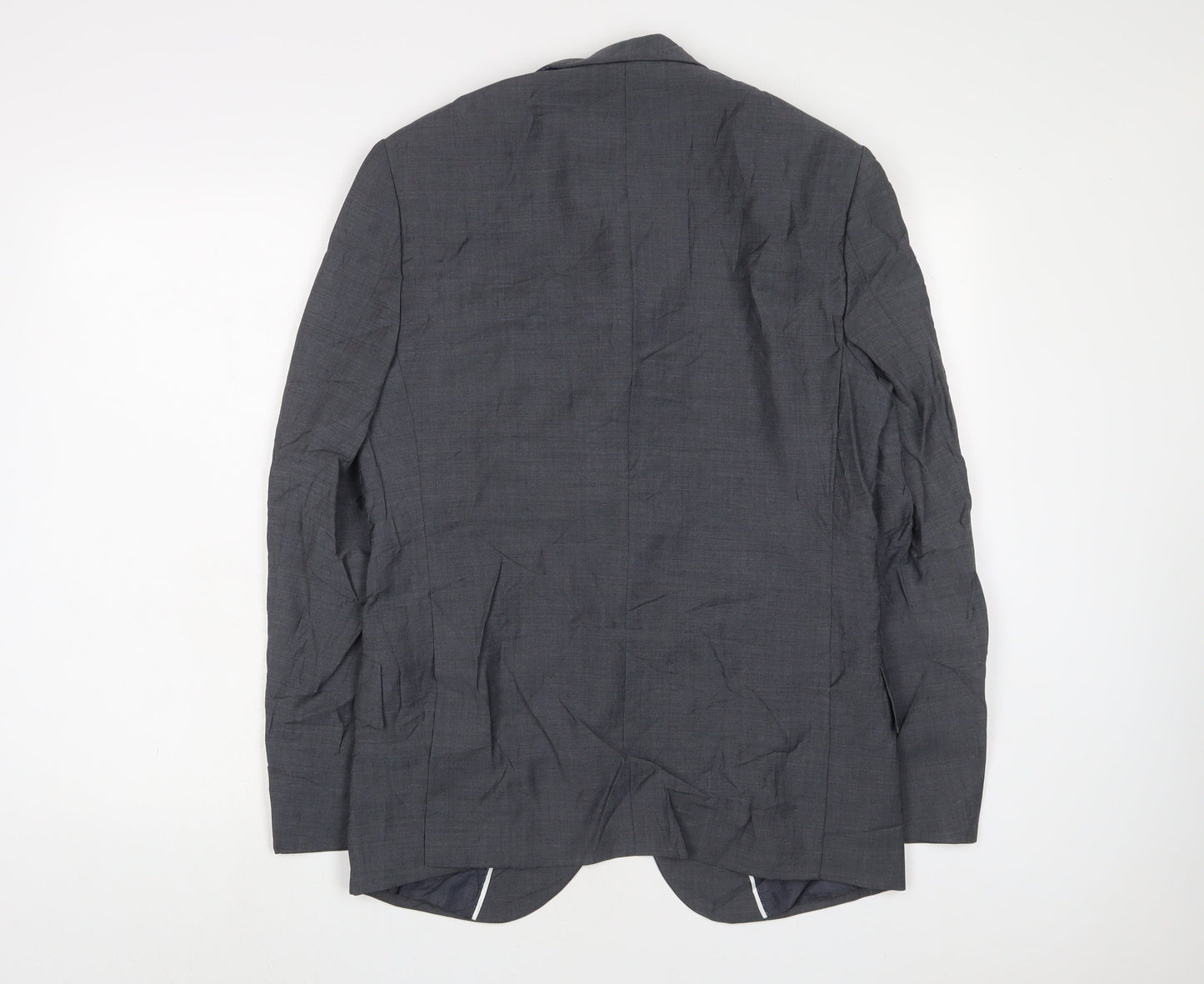 Autograph Mens Grey Wool Jacket Suit Jacket Size 38 Regular