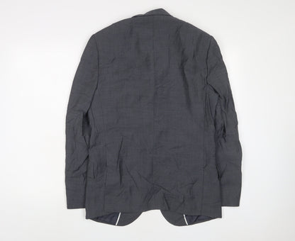 Autograph Mens Grey Wool Jacket Suit Jacket Size 38 Regular