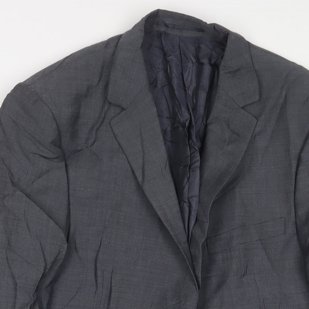 Autograph Mens Grey Wool Jacket Suit Jacket Size 38 Regular