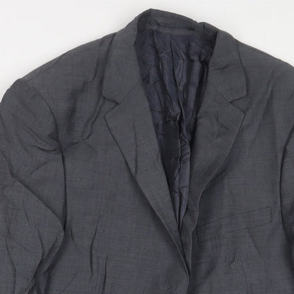 Autograph Mens Grey Wool Jacket Suit Jacket Size 38 Regular