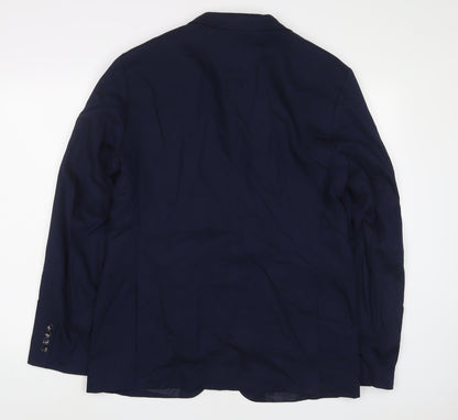 Mens UK Size 42 Zara Regular Blue Suit Jacket