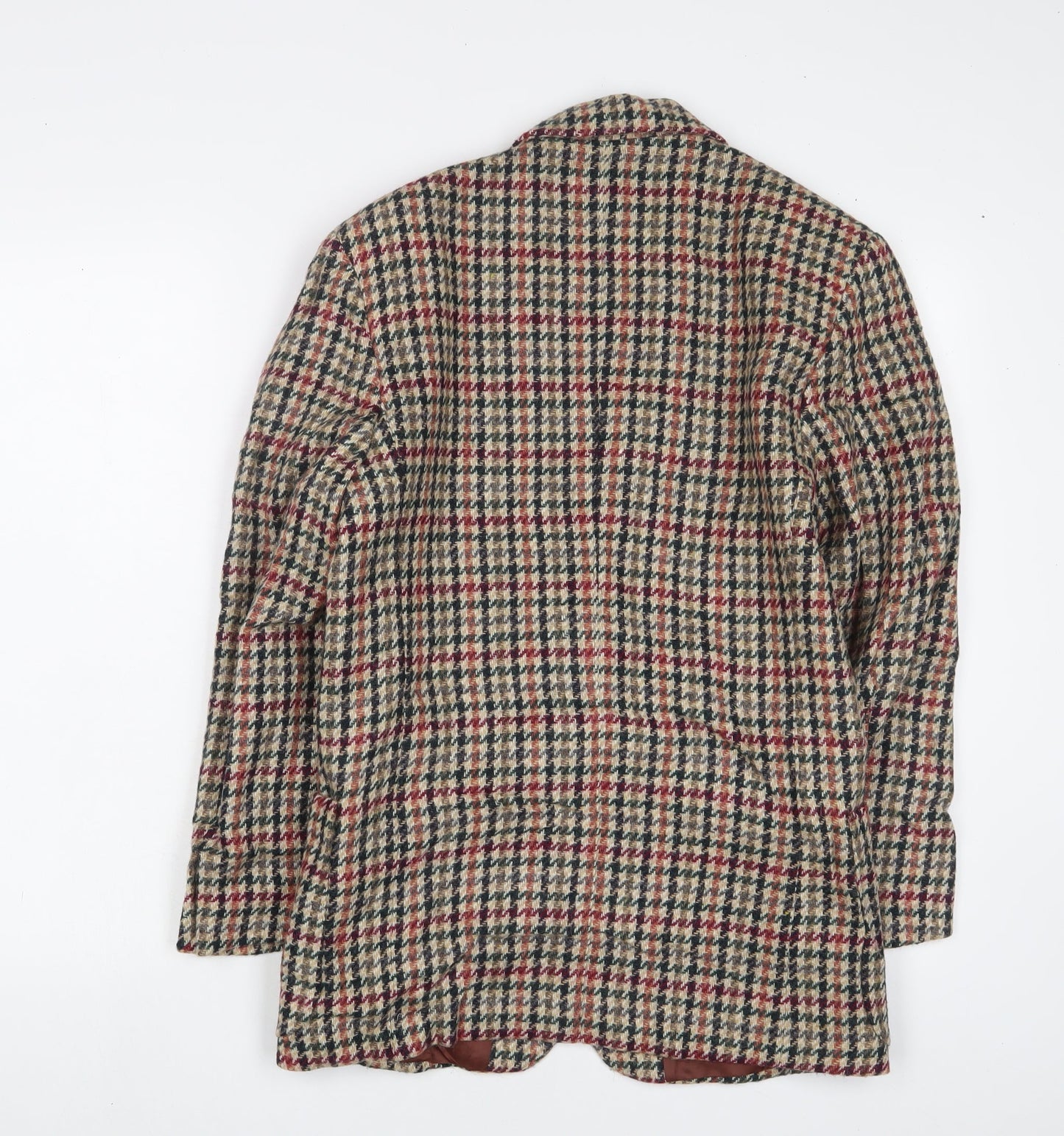 NEXT Mens Multicoloured Plaid Wool Jacket Suit Jacket Size S Regular
