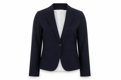 H&M Womens Blue Jacket Blazer Size 6 Button