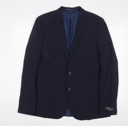 Mens UK Size 42 Marks and Spencer Regular Blue Suit Jacket