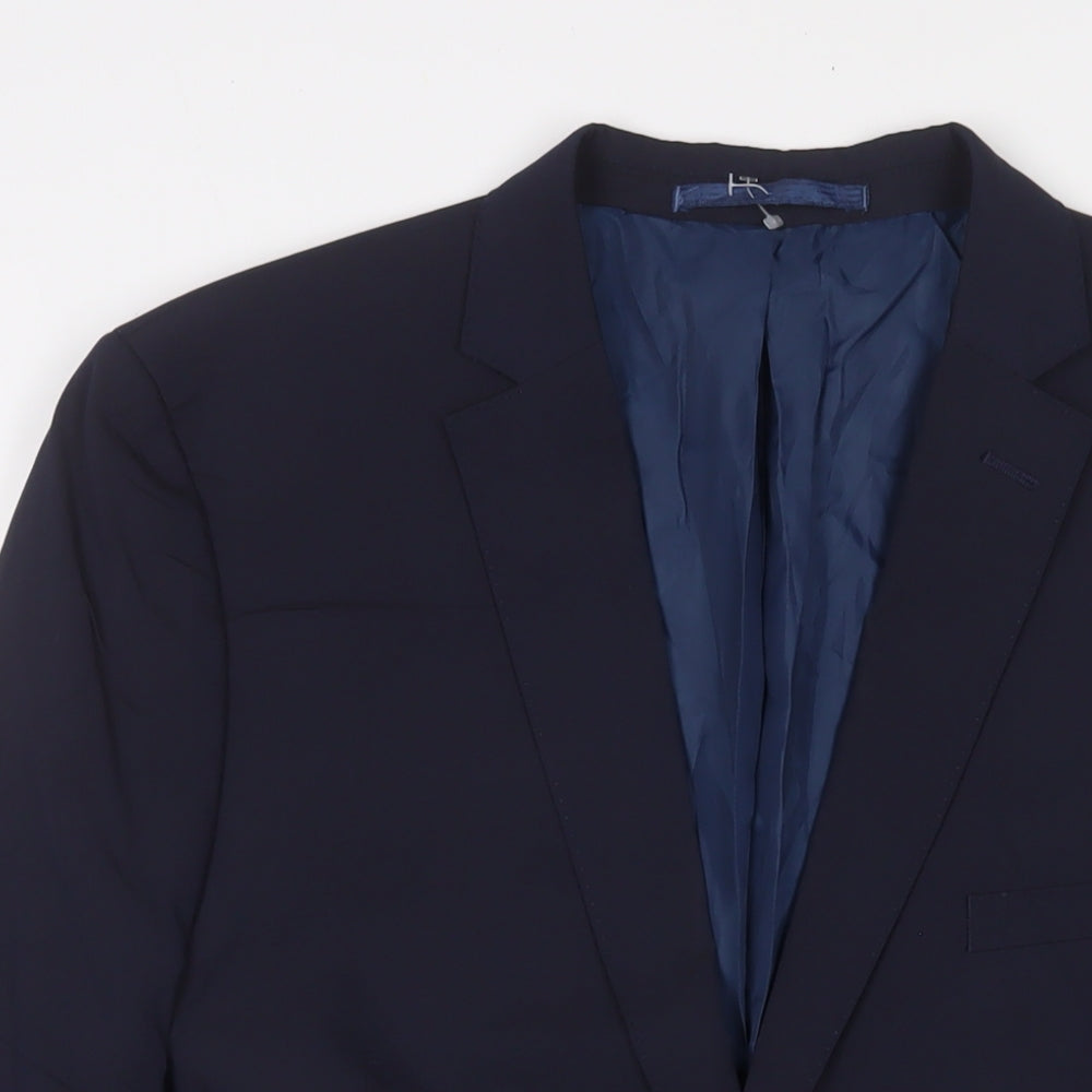 Mens UK Size 42 Marks and Spencer Regular Blue Suit Jacket