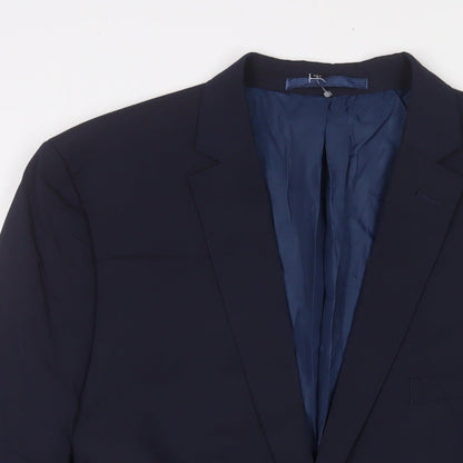Mens UK Size 42 Marks and Spencer Regular Blue Suit Jacket