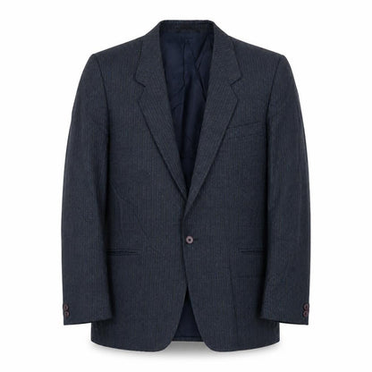 Bruce Corman Mens Blue Wool Jacket Suit Jacket Size 40 Regular