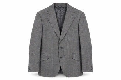 Alexandra Mens Grey Plaid Wool Jacket Suit Jacket Size 40 Regular