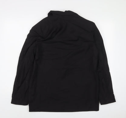nasty ga Womens Black Jacket Blazer Size 10 Button
