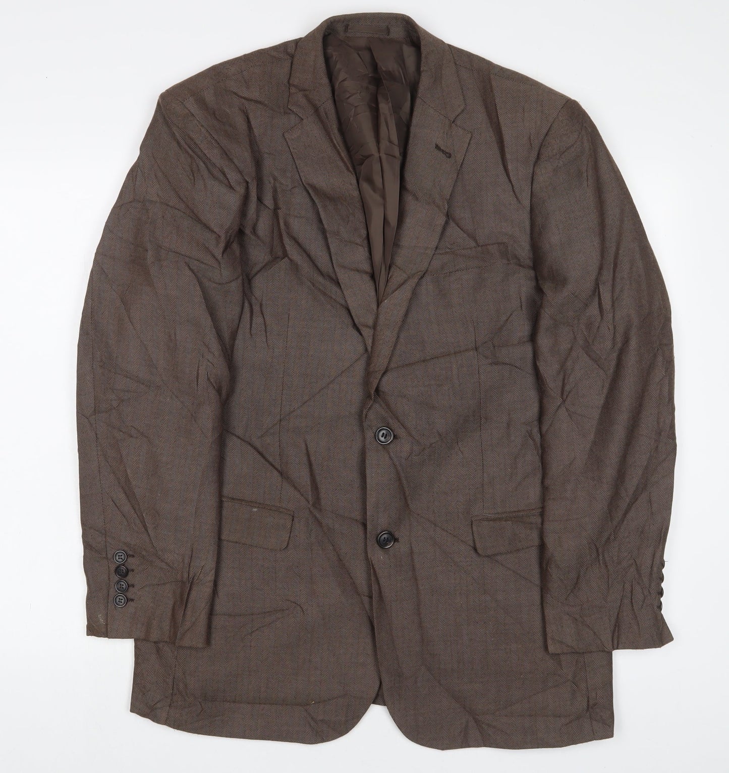 Mens UK Size 40 Greenwoods Regular Brown Suit Jacket