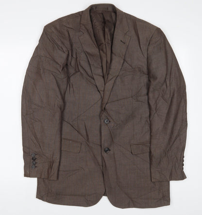 Mens UK Size 40 Greenwoods Regular Brown Suit Jacket