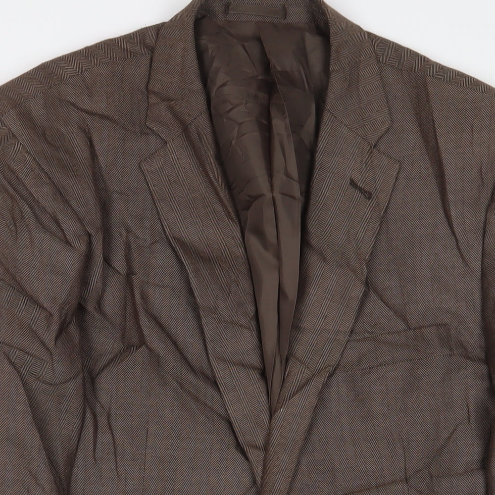Mens UK Size 40 Greenwoods Regular Brown Suit Jacket