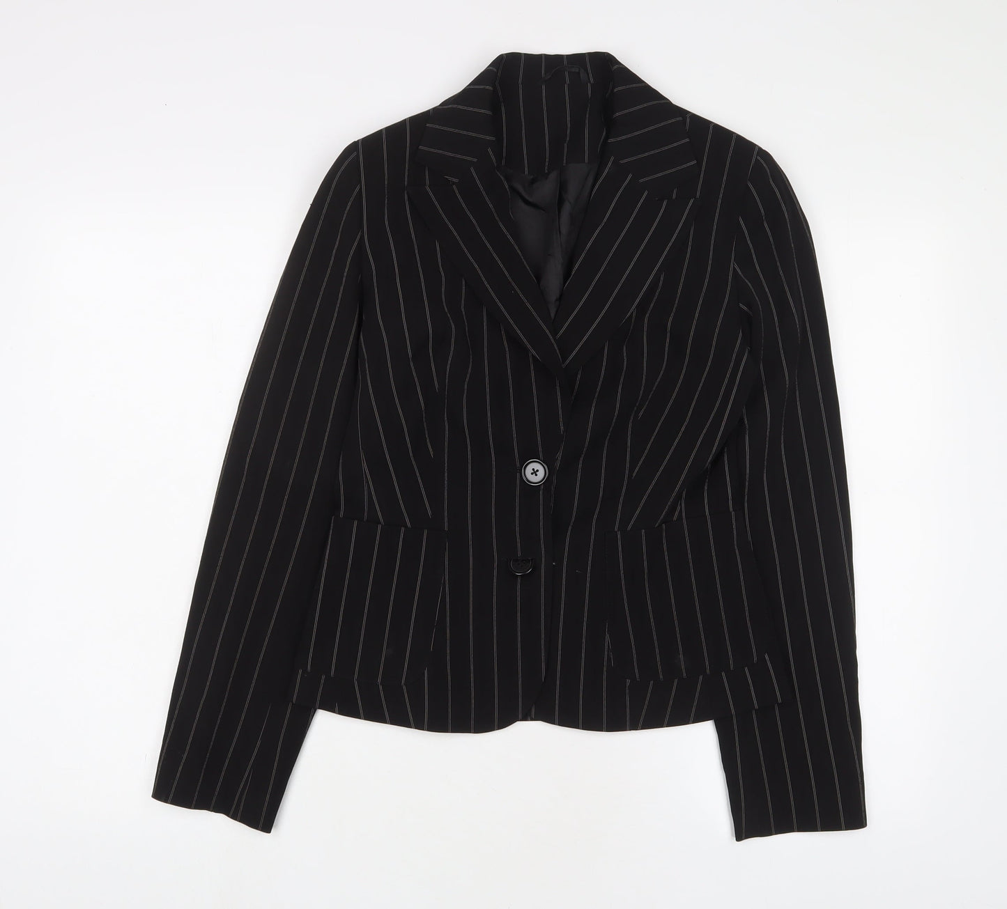 Womens UK Size 10 Denim & Co. Black Jacket