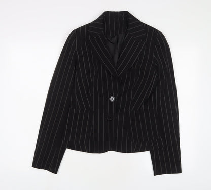 Womens UK Size 10 Denim & Co. Black Jacket