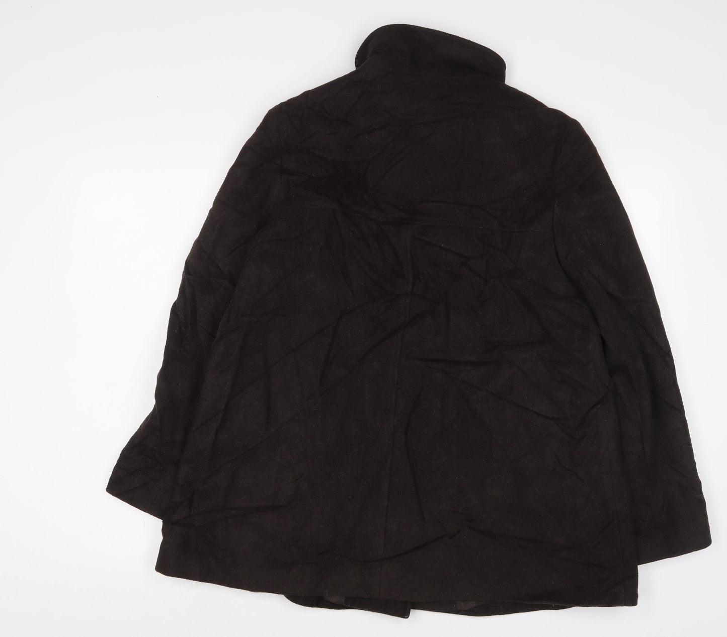 Square Womens Brown Jacket Size 14 Button