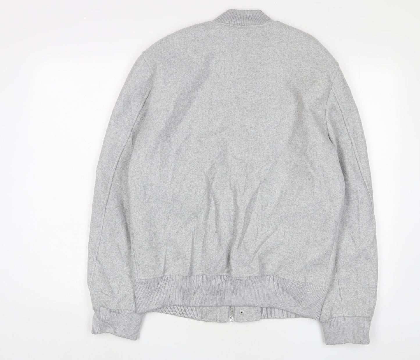 zaa Womens Grey Bomber Jacket Jacket Size M Zip