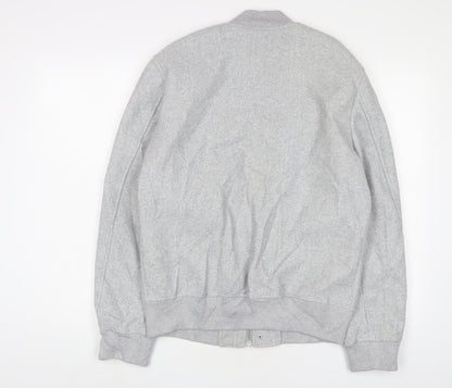 zaa Womens Grey Bomber Jacket Jacket Size M Zip
