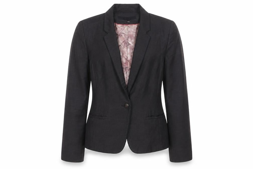 Next Womens Grey Polyester Jacket Blazer Size 10