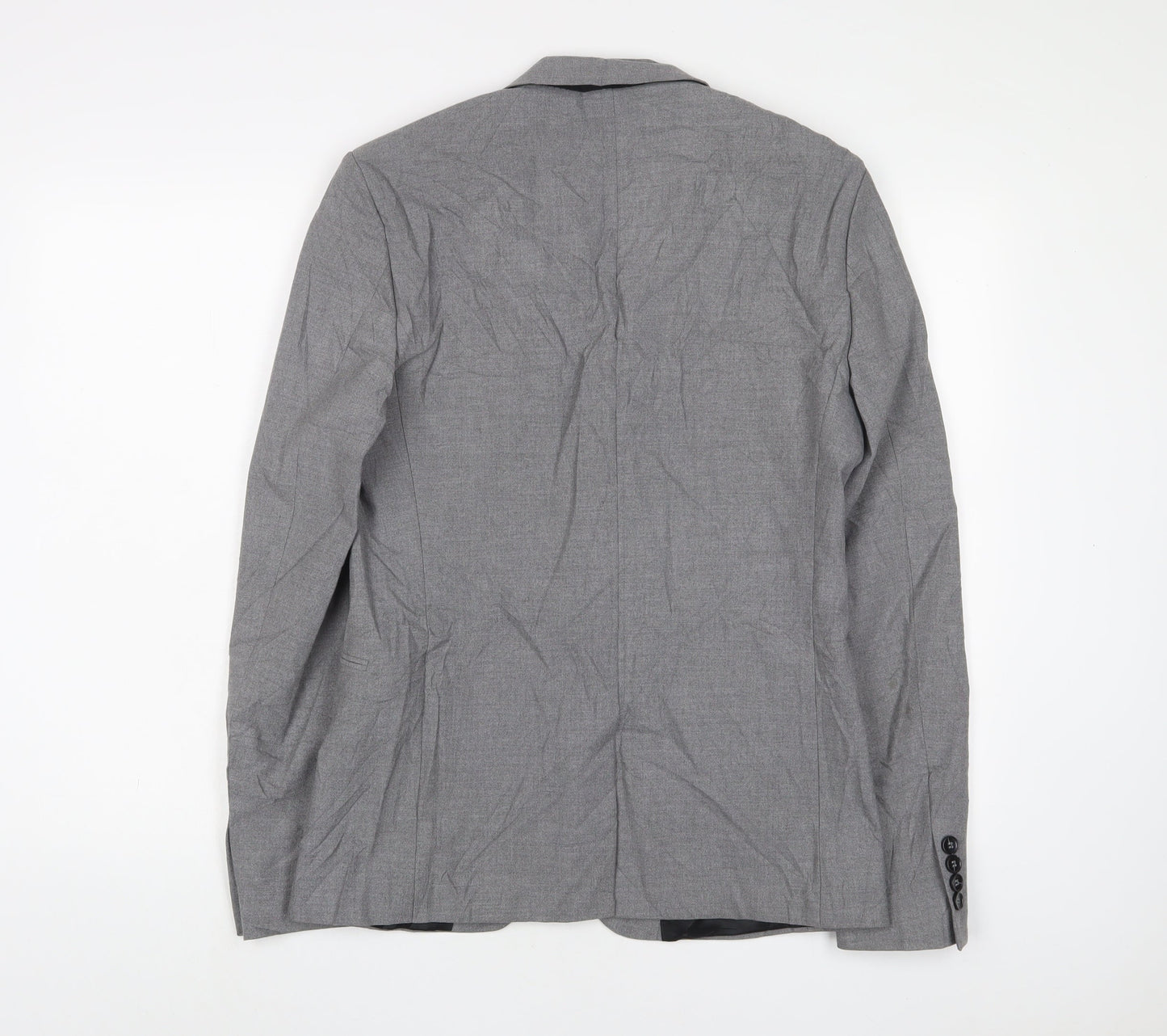 Mens UK Size 40 River Island Regular Grey Suit Jacket