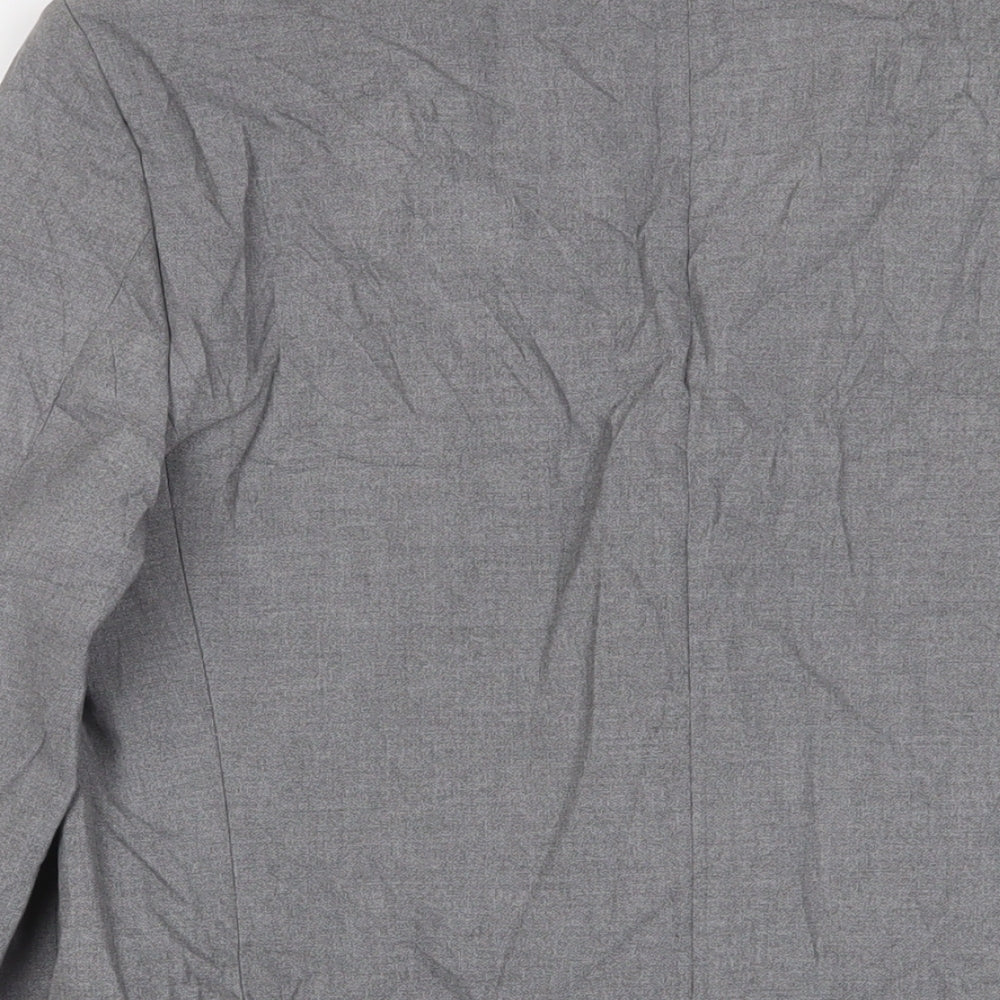 Mens UK Size 40 River Island Regular Grey Suit Jacket