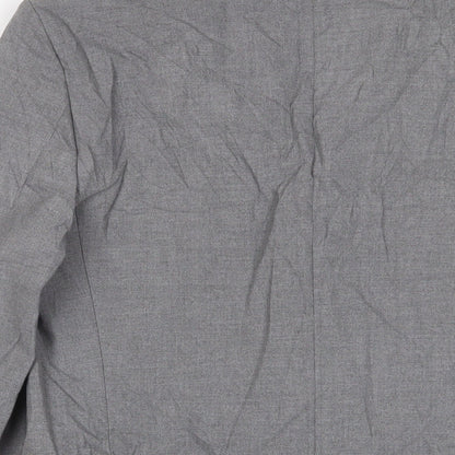 Mens UK Size 40 River Island Regular Grey Suit Jacket