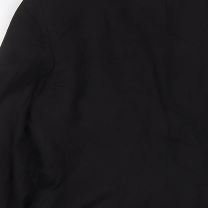 Mens UK Size 38 Topman Regular Black Suit Jacket