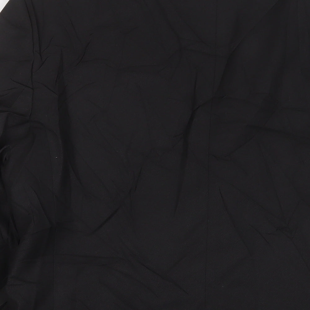 Mens UK Size 38 River Island Regular Black Suit Jacket