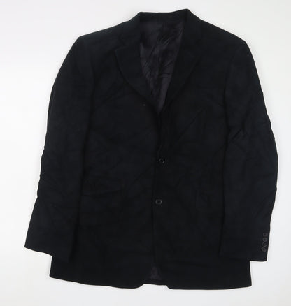 Mens UK Size 42 Blazer Regular Black Suit Jacket