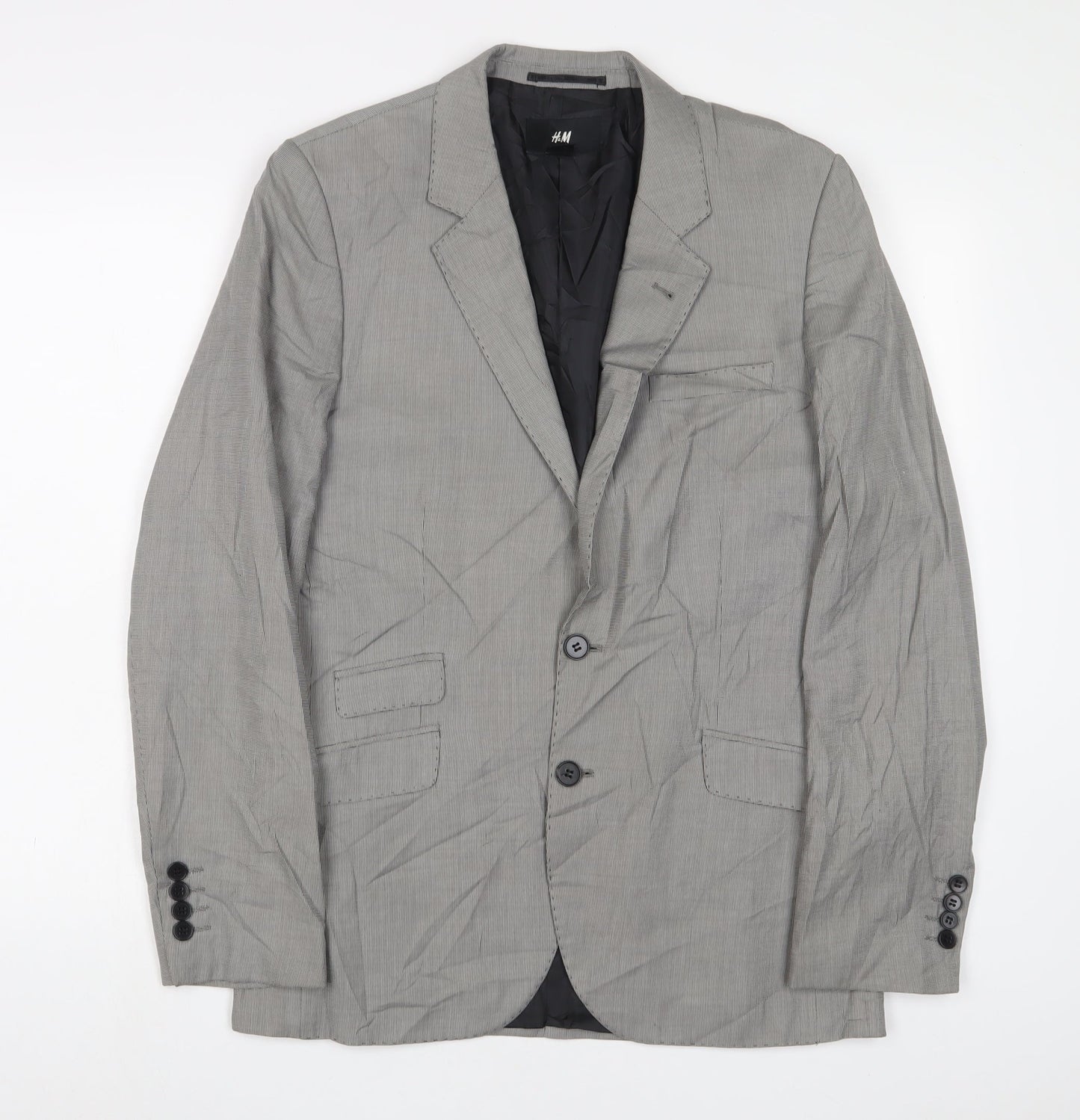 Mens UK Size 38 H&M Regular Grey Suit Jacket