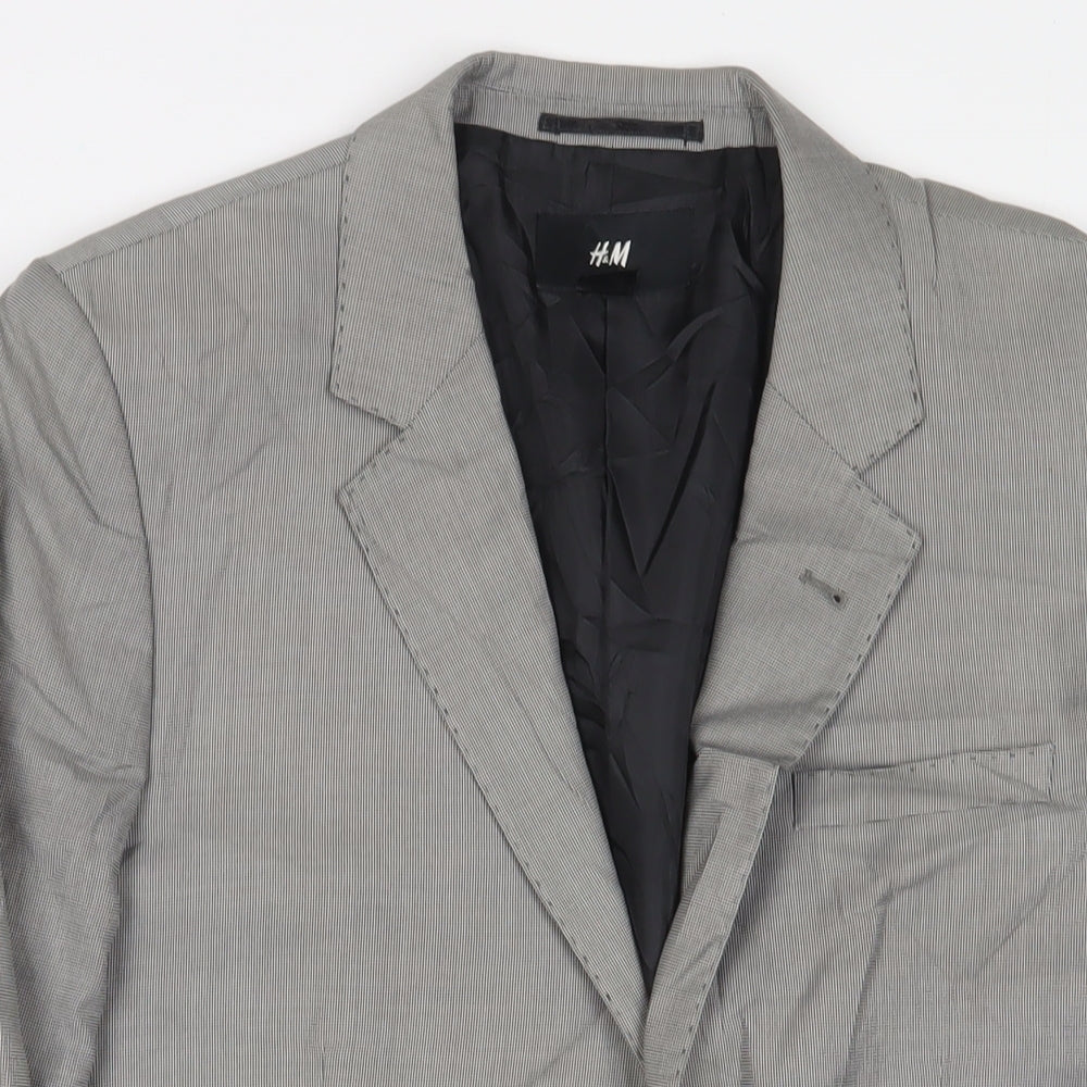 Mens UK Size 38 H&M Regular Grey Suit Jacket