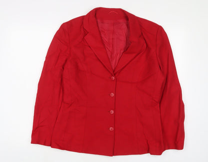 Womens UK Size 14 Richards Red Jacket
